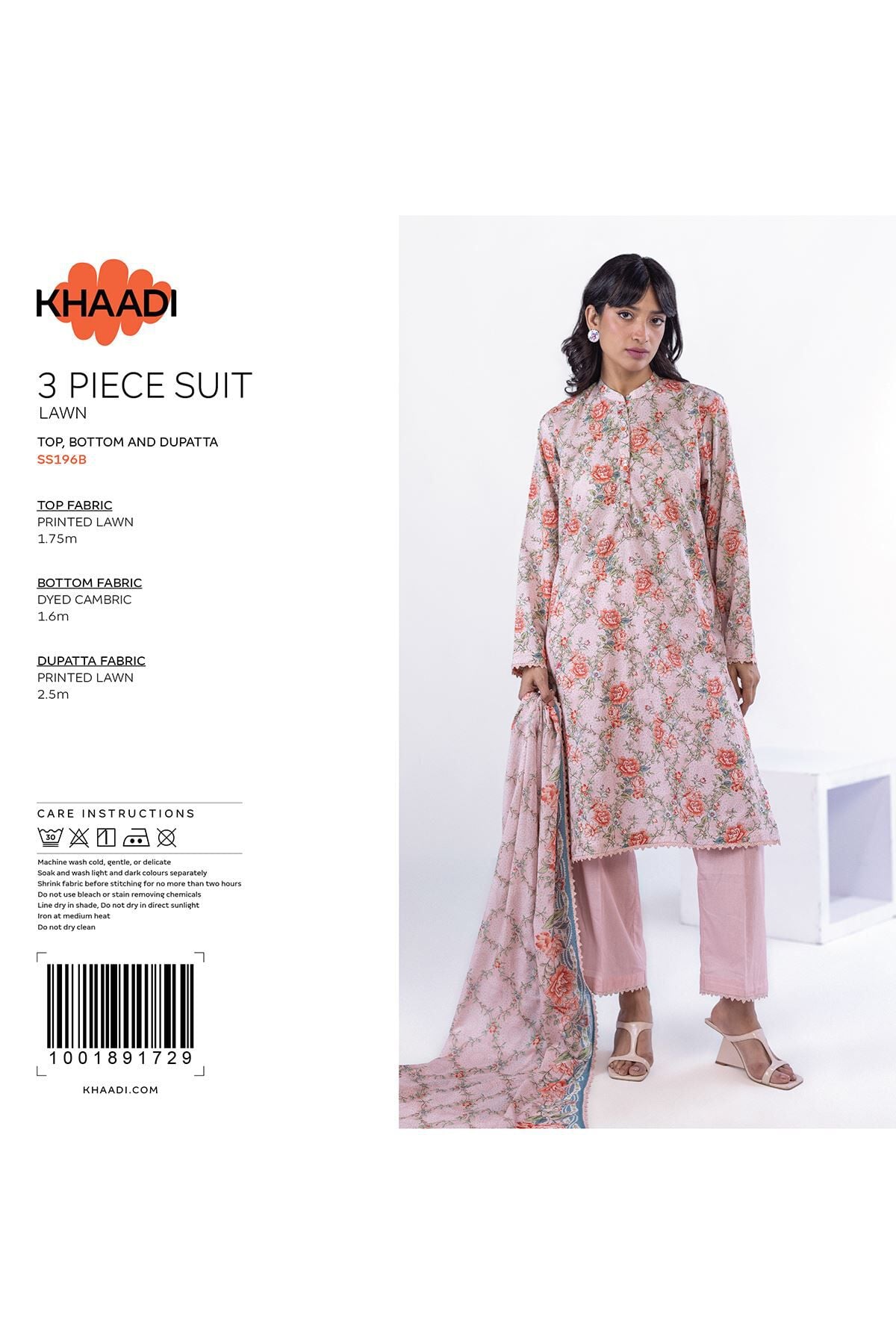 KHADDI -  Fabrics 3 Piece
